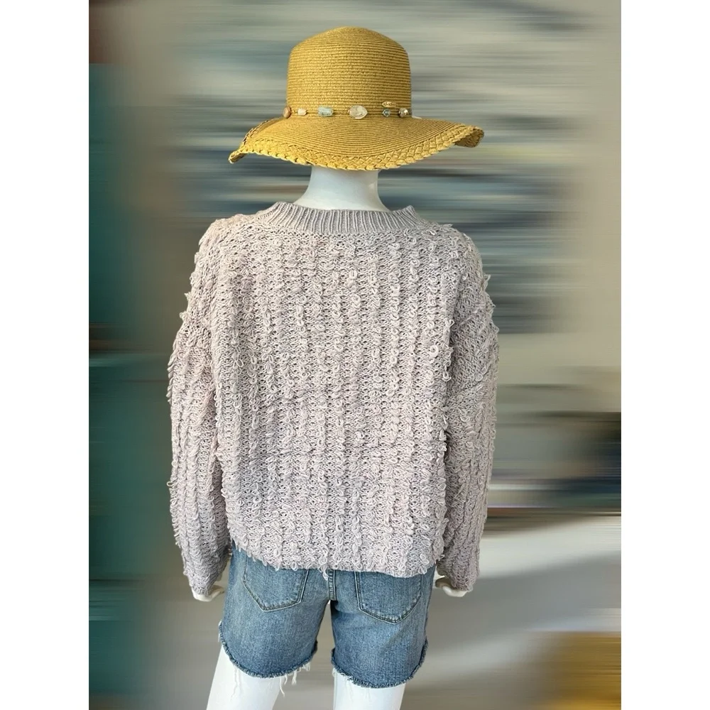 HYFVE Beautiful lilac spring sweater S M L - Picture 3 of 6